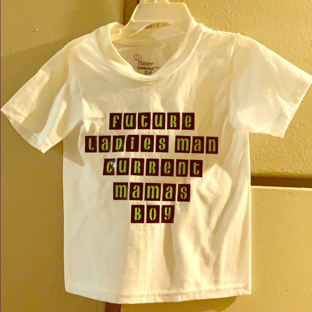 Toddler shirt future ladies man current mama boy